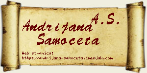 Andrijana Samočeta vizit kartica